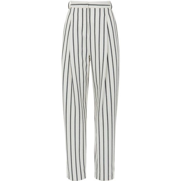 Tibi Lucci Striped Pleated Pants size 4 - Picture 2 of 12